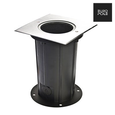 DEEP LIGHT 10.8W 30° fixed square brushed stainless steel 4000K 830lm