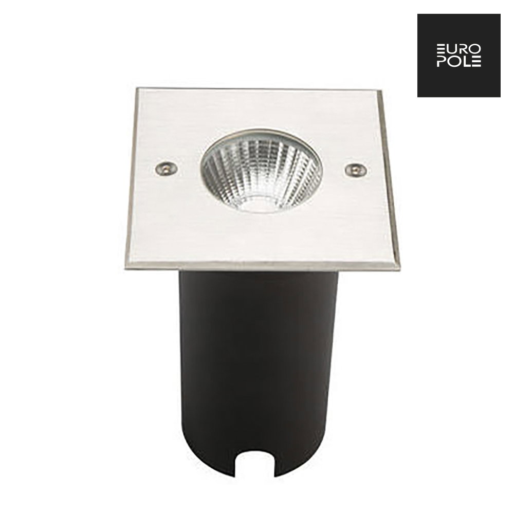 COLOSS 2 10W 10° Colour Switchable Square Recessed light brushed stainless steel