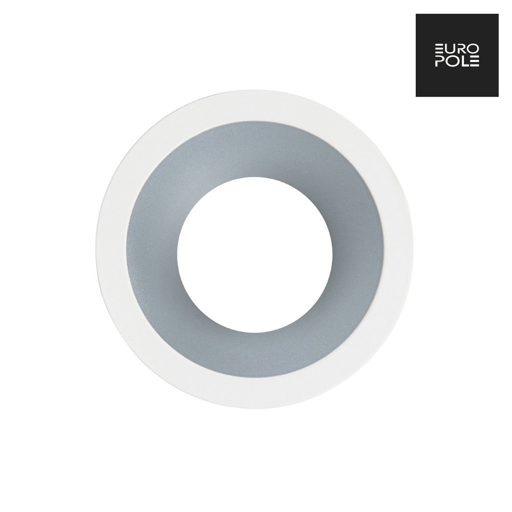 LED UP UNIVERSAL ESTHET+ Fixed Round Bezel - Matt White/Lacquered Aluminium