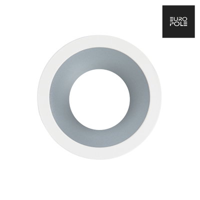 LED UP UNIVERSAL ESTHET+ Fixed Round Bezel - Matt White/Lacquered Aluminium