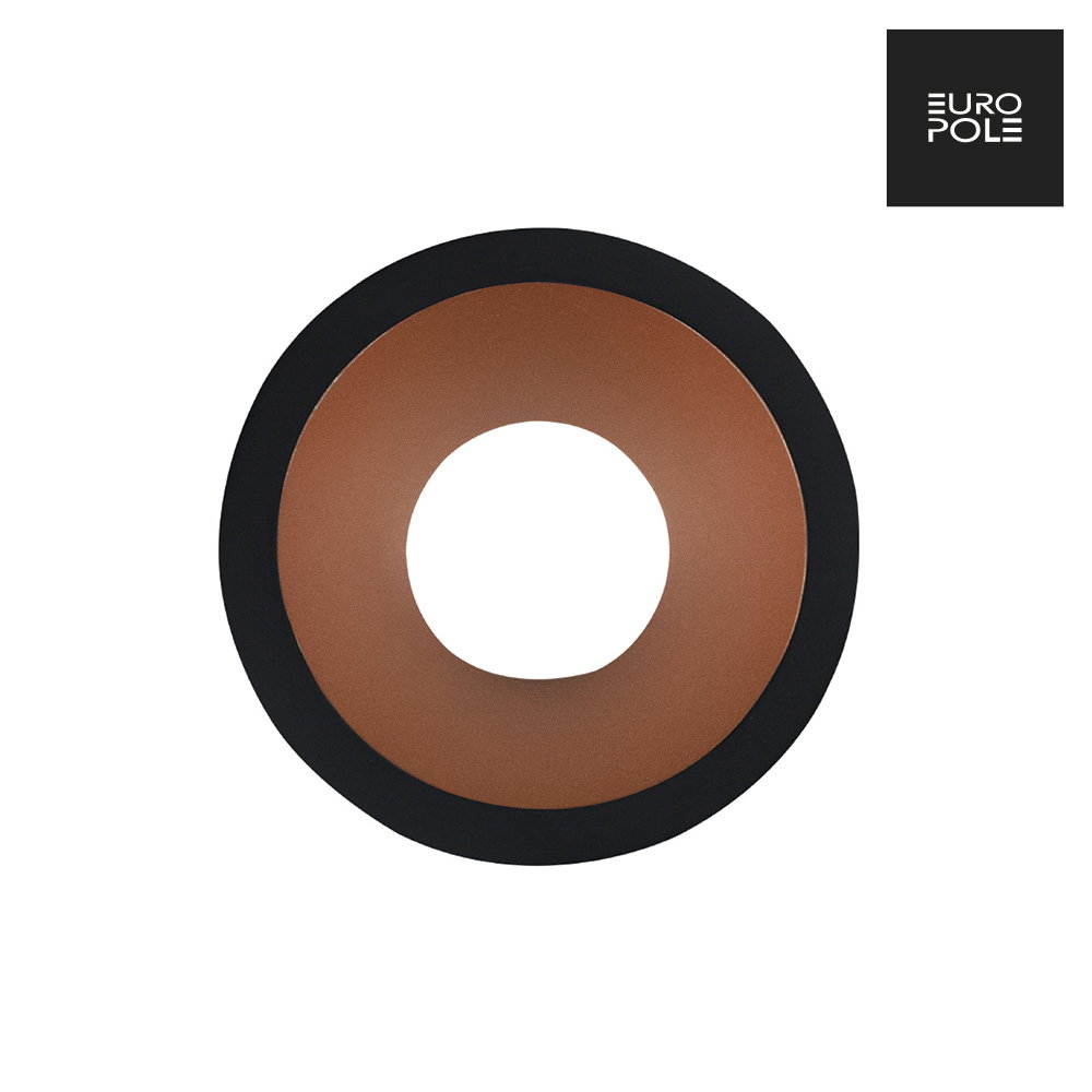 LED UP UNIVERSAL ESTHET+ Fixed Round Bezel - Matt Black/Copper
