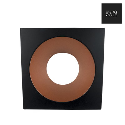 LED UP UNIVERSAL ESTHET+ Fixed Square Bezel - Matt Black/Copper