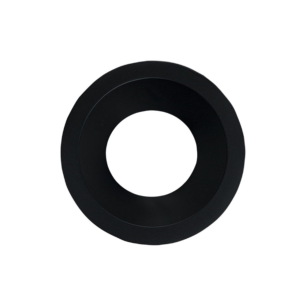 LED UP UNIVERSAL ESTHET+ ASYM Fixed Round Bezel - Matt Black/Satin Gold