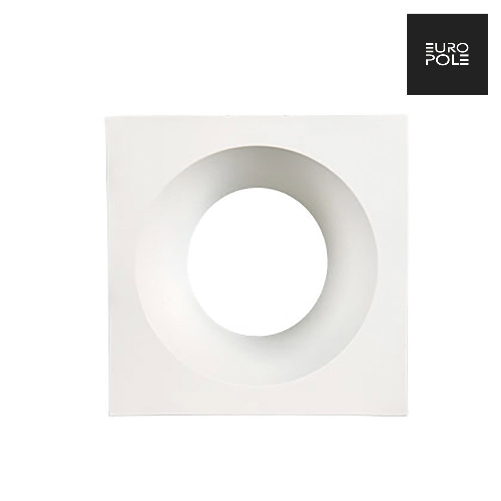 LED UP UNIVERSAL ESTHET ASYM Fixed Square Bezel - Matt White