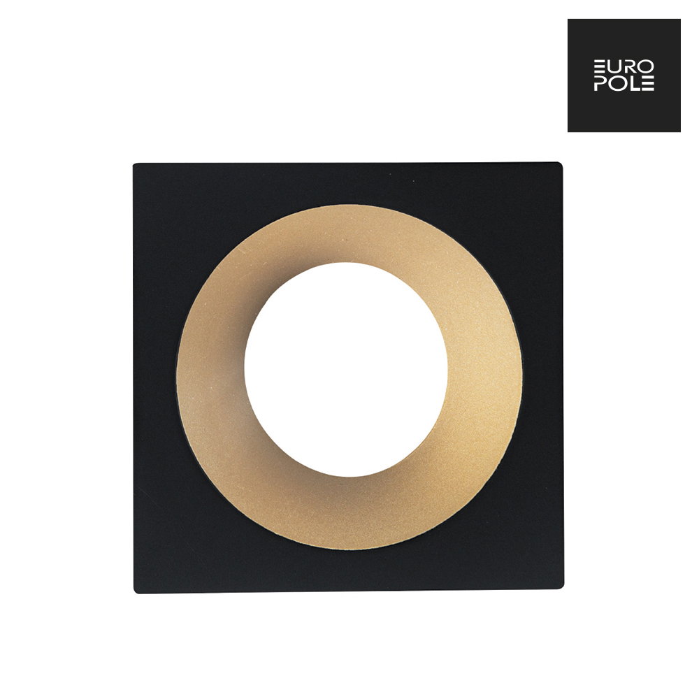 LED UP UNIVERSAL ESTHET ASYM Fixed Square Bezel - Matt Black