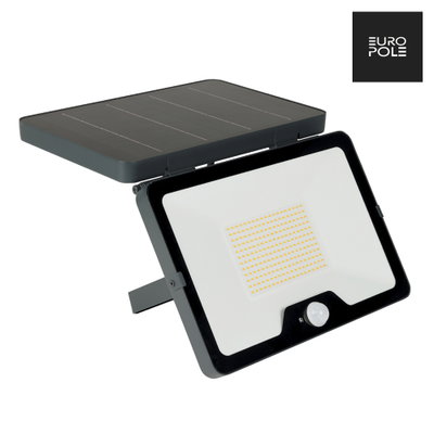 ELIOS SOLAR 15W LED 2000LM 120° SOLAR FLOODLIGHT ANTHRACITE GREY 3000K