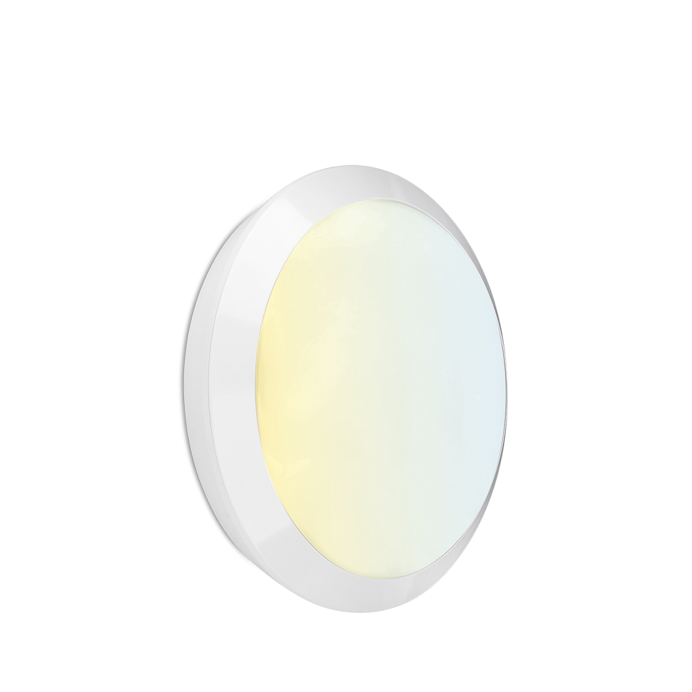 Aurora IP66 OrbitalCWS™ 10W/14W/20W Upto 2000lm 3000K/4000K/6500K Bulkhead - White