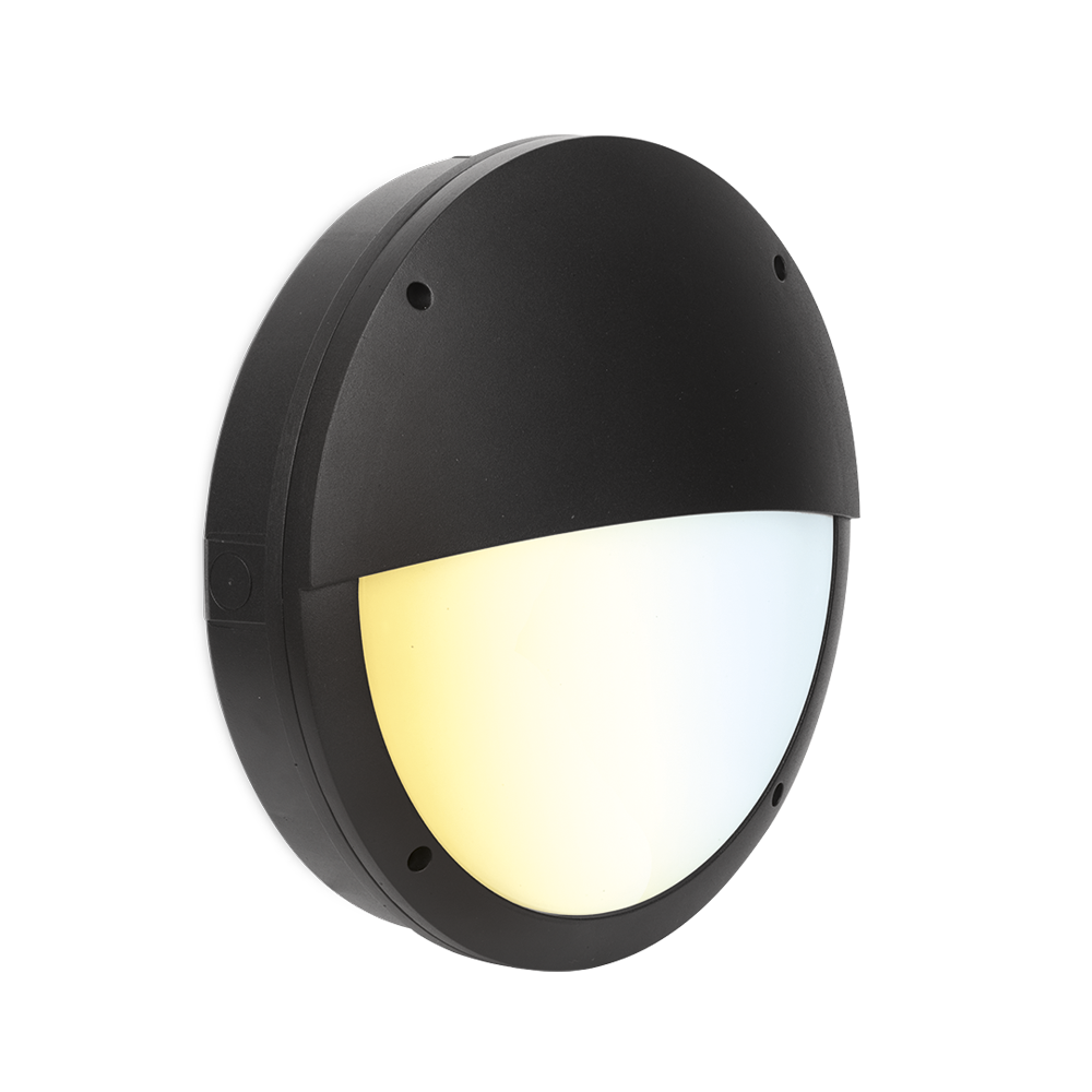 Aurora IP65 Eyelid Hercules™CS 20W Upto 1700lm 3000K/4000K/6500K Bulkhead - Emergency