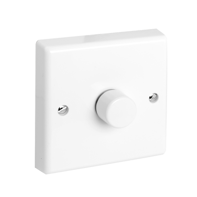 Aurora 1 Gang 2 Way Rotary Dimmer - Up to 400VA