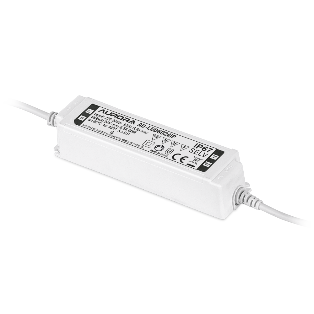 Aurora 60W IP67 Non-Dimmable 24V Constant Voltage Driver