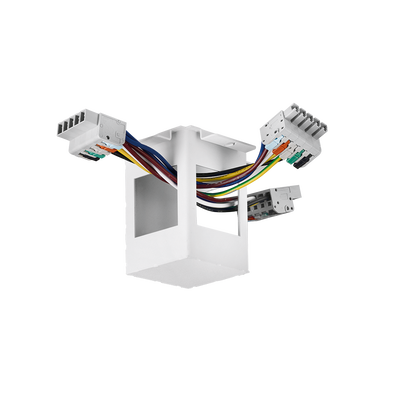 Blank T Connector - White