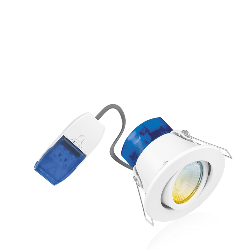 Aurora Adjustable R6™CWS Fire Rated CRI90 Downlight with FastRFix