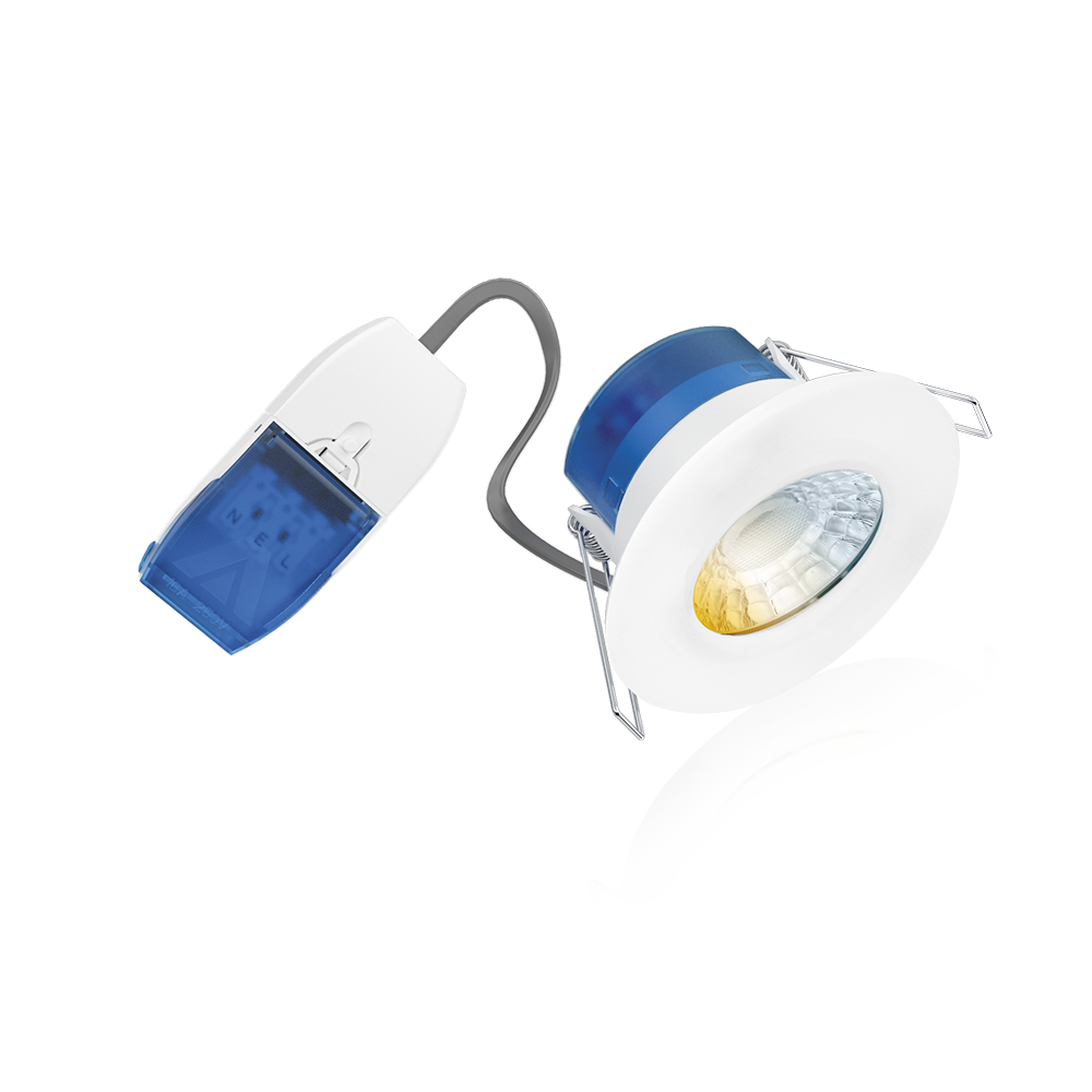 Aurora R6™CWS Fire Rated CRI90 Downlight with FastRFix