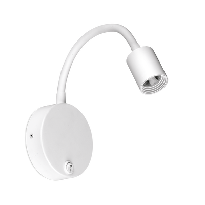 230V 3W LED Flexible Wall Reading Lamp White 3000K