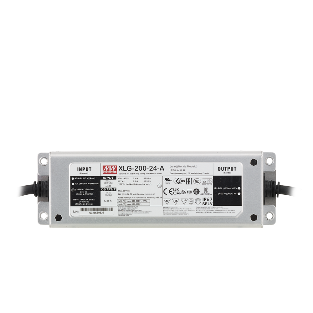 Aurora 200W IP67 Non-Dimmable 24V Constant Voltage Driver – Image 2 of 2