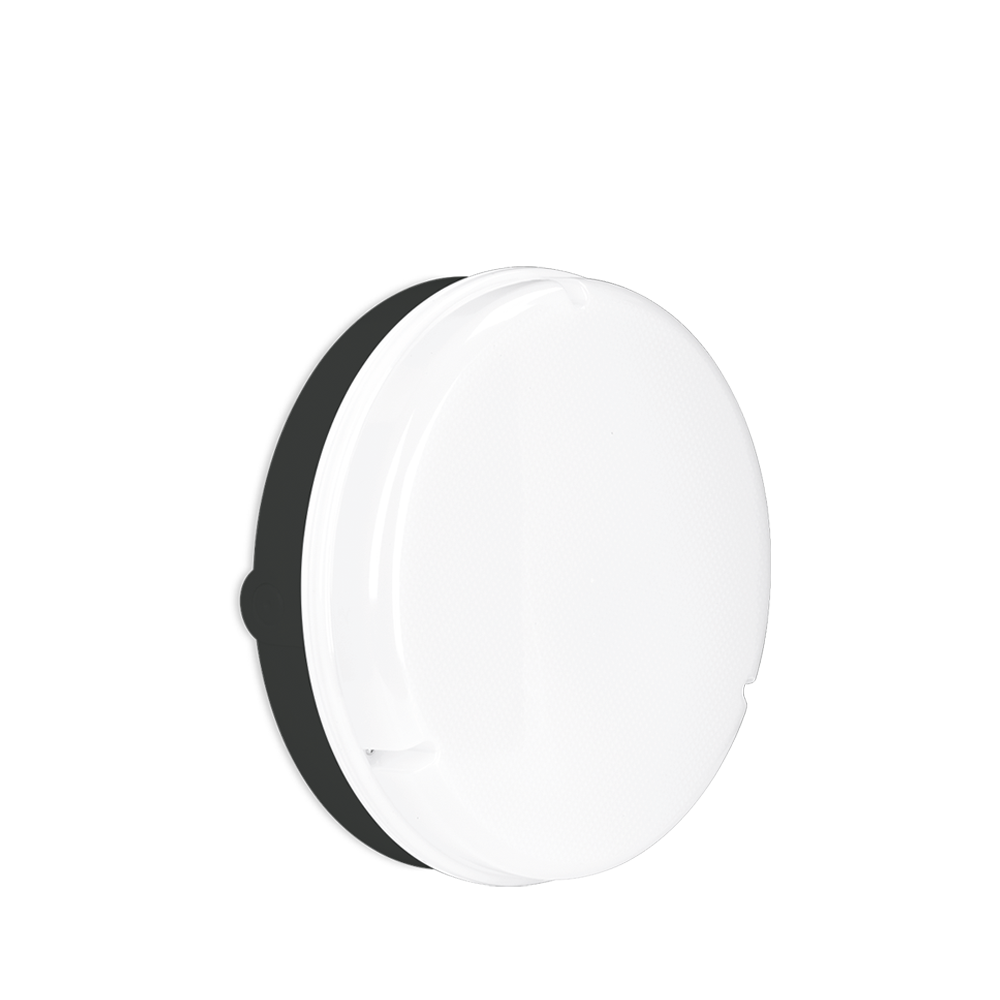 Aurora IP65 Round UtiliteDrum™ 18W 1300lm 4000K Bulkhead - Microwave (Black) – Image 2 of 2