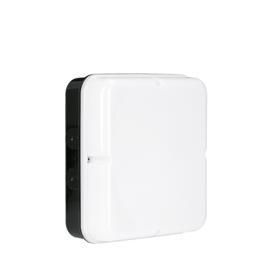 Aurora IP65 Square UtiliteDrum™ 20W 1300lm 4000K Bulkhead - Emergency (Black)