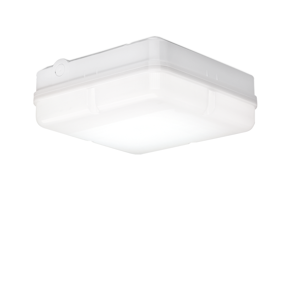 Aurora IP65 Square UtiliteDrum™ 18W 1300lm 4000K Bulkhead - Microwave (White) – Image 2 of 2