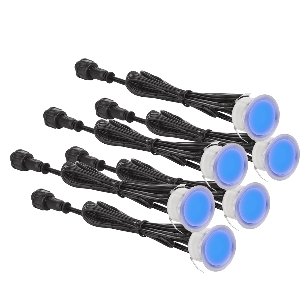 Aurora IP67 M-Lite™ 3.6W Blue (Light) 304 Stainless Steel Marker Light Kit (6 Markers) – Image 3 of 5