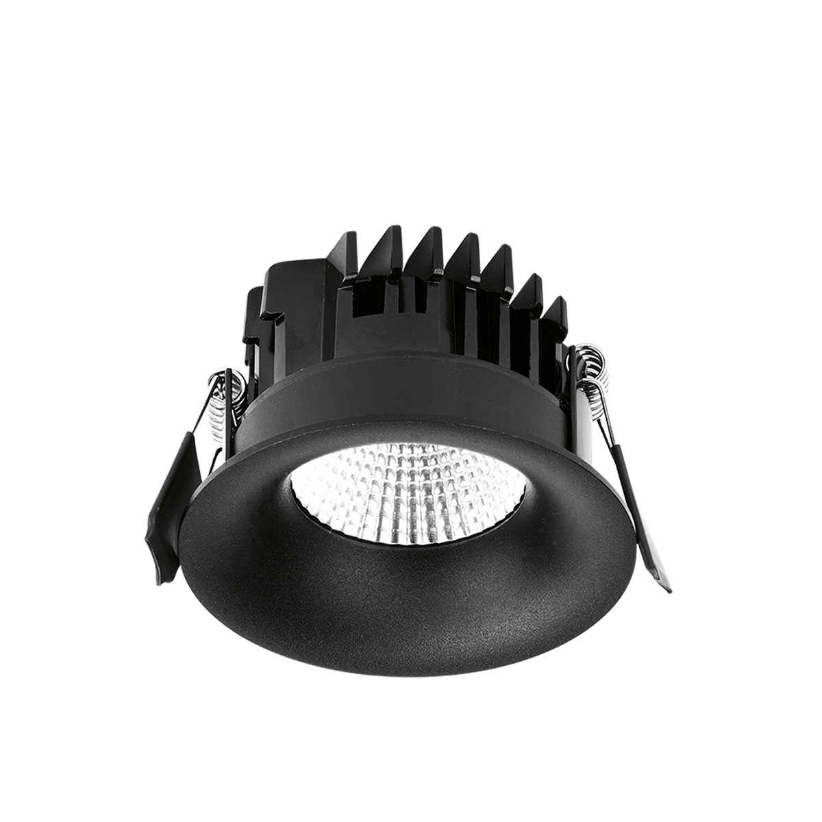Aurora Baffled CurveE™ 7W 680lm 4000K Black Downlight - Triac Dimmable