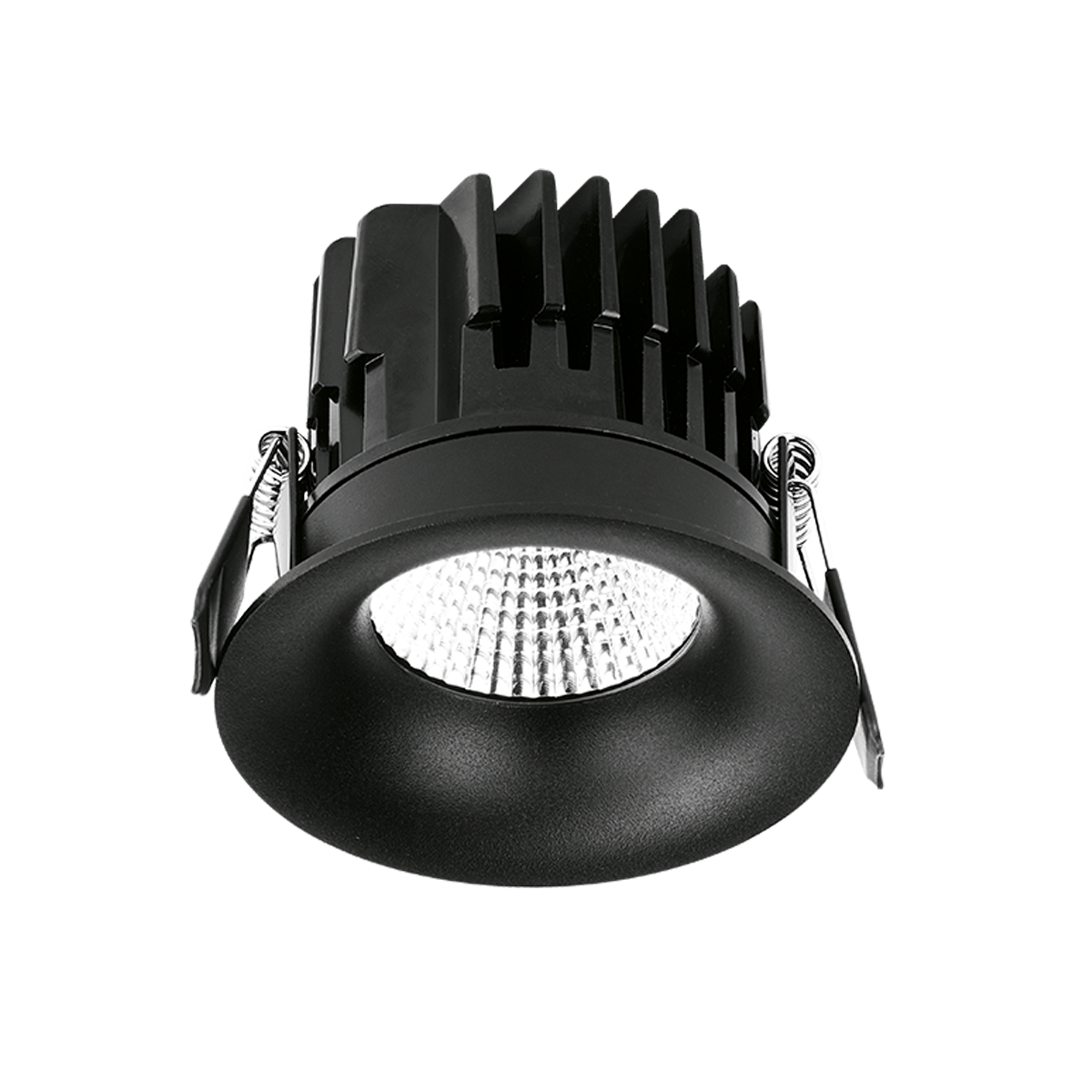 Aurora Baffled CurveE™ 10W 970lm 4000K Black Downlight - Triac Dimmable