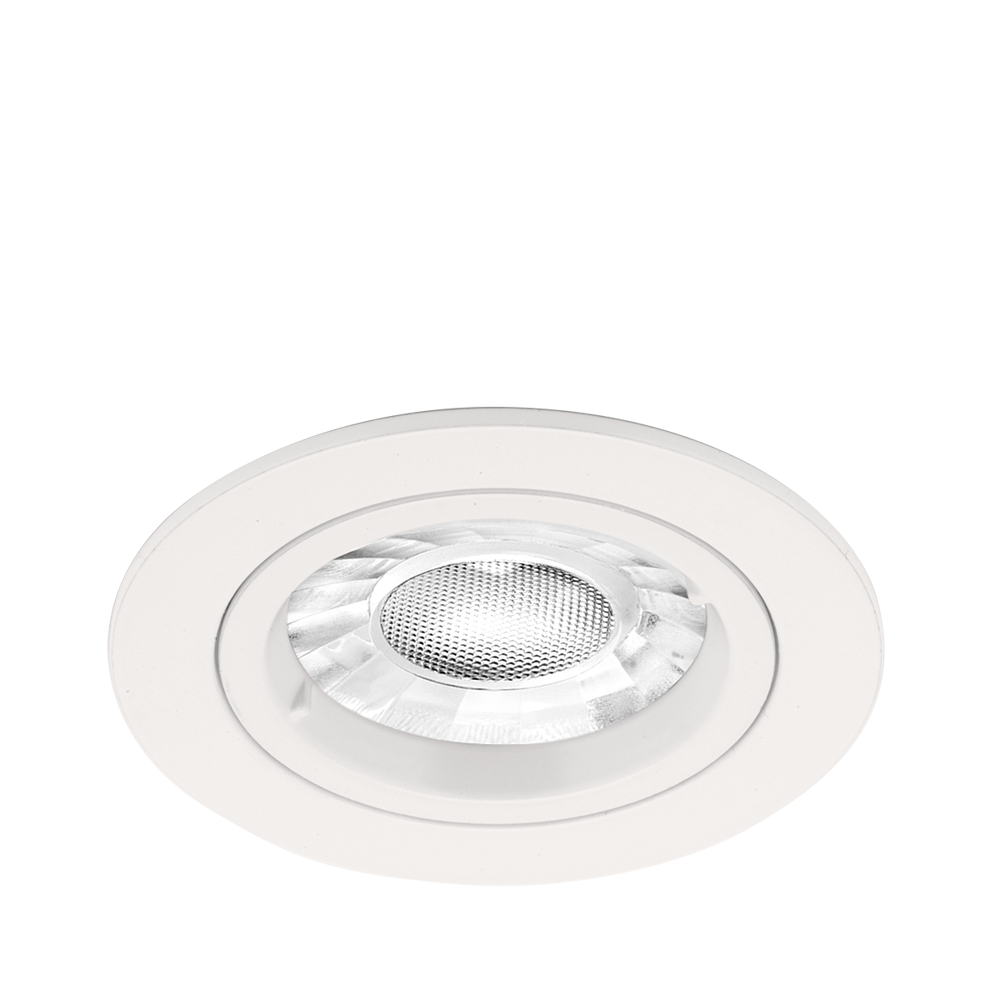 EDLM™ GU10 Fixed Lock Ring Downlight - Matt White – Image 2 of 2