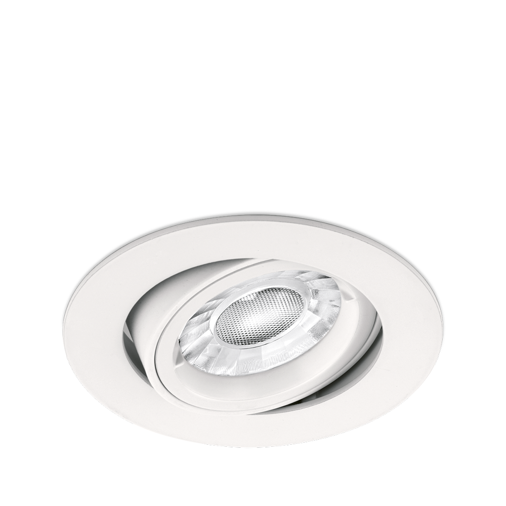 EDLM™ GU10 Adjustable Lock Ring Downlight - Matt White – Image 2 of 2