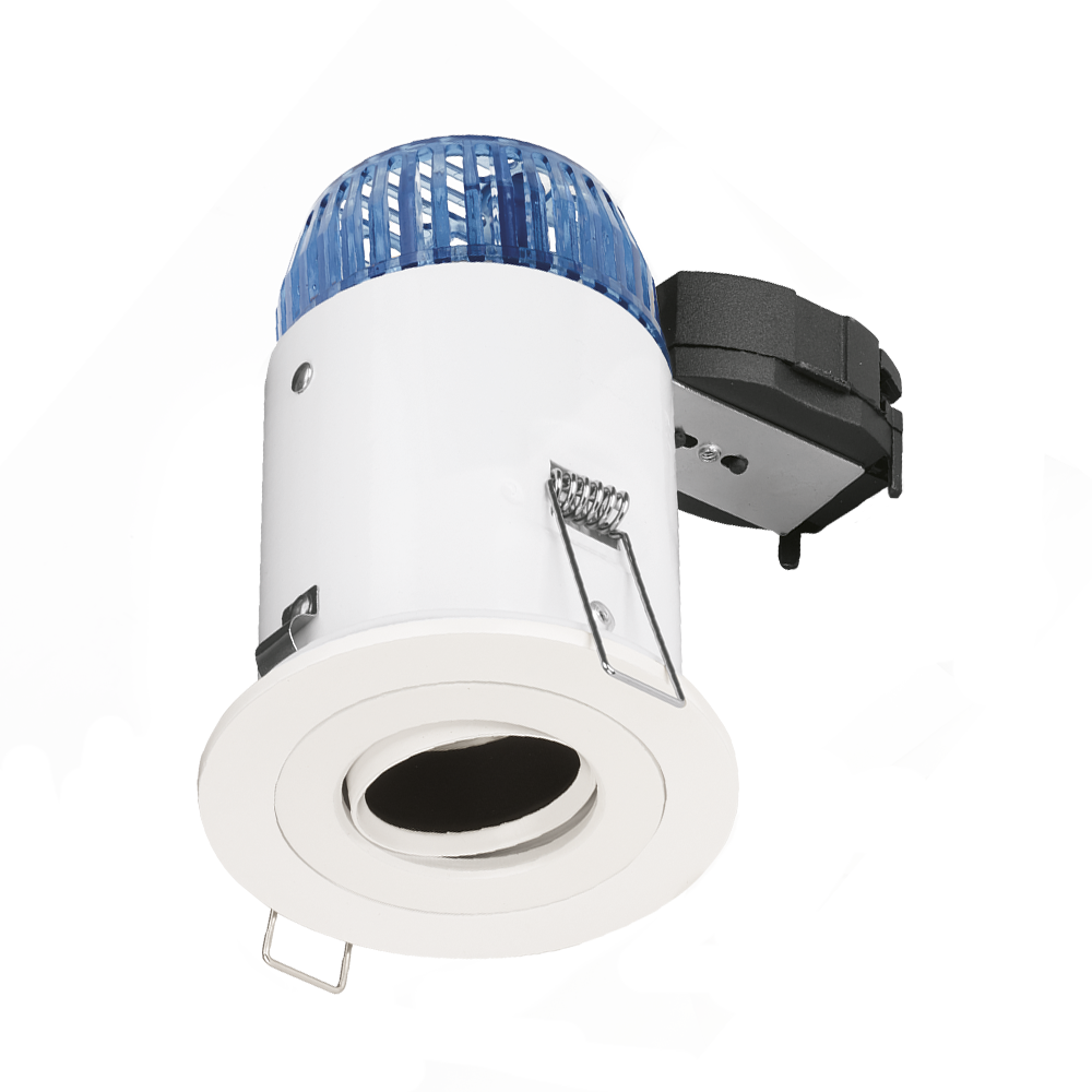 Aurora Adjustable Baffled EFD™ Fire Rated Downlight - Matt White