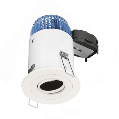 Aurora Adjustable Baffled EFD™ Fire Rated Downlight - Matt White