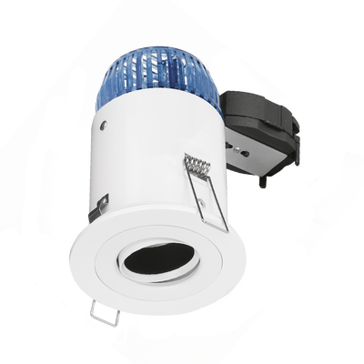 Aurora Fixed Baffled EFD™ Fire Rated Downlight - Matt White