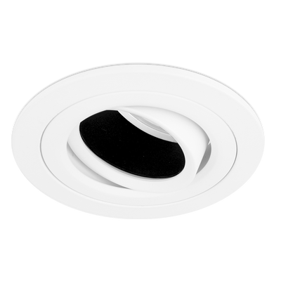 Aurora Adjustable Baffled EDLM™ Downlight - Matt White