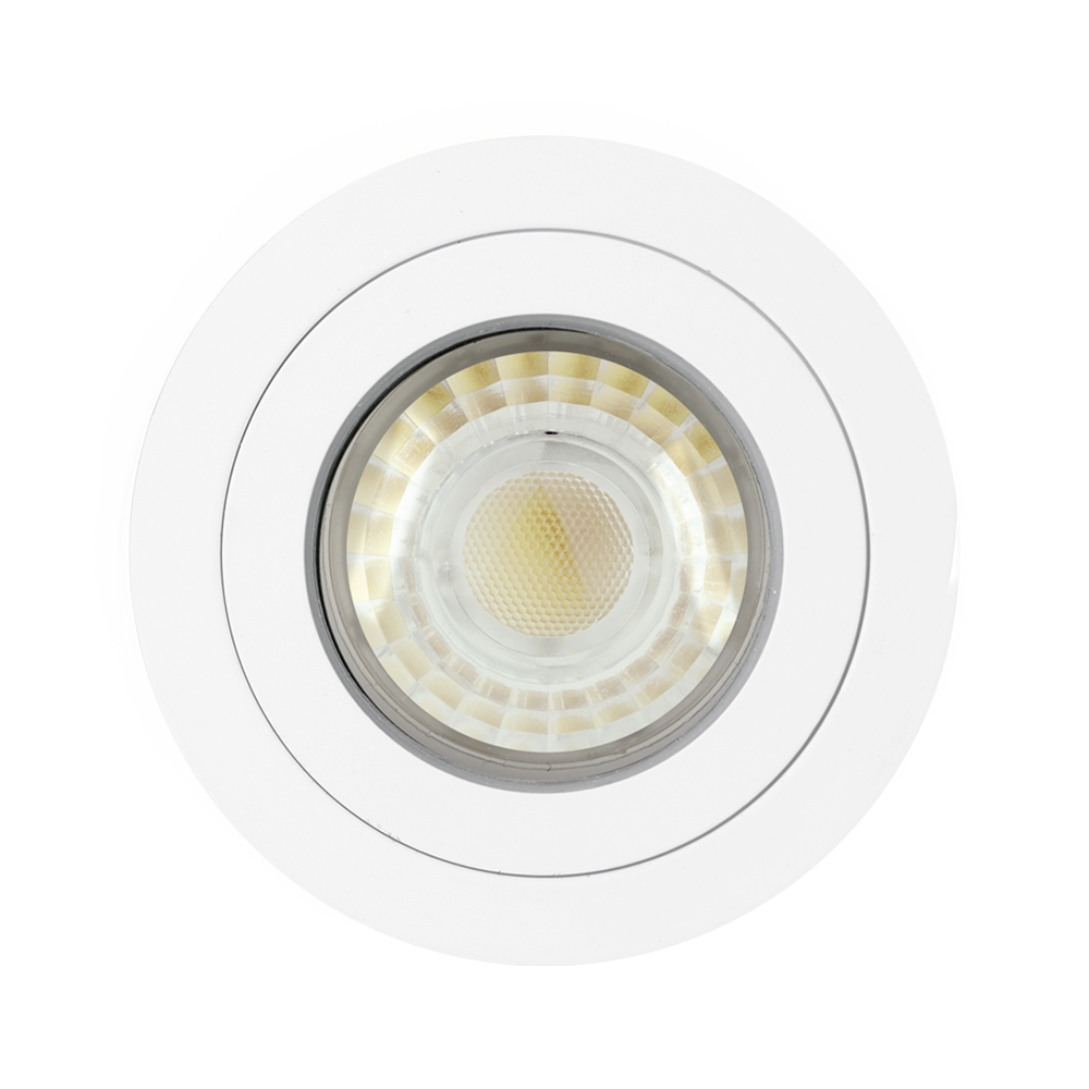 Aurora Fixed Black Baffled IP65 EDLM™ Downlight - Matt White – Image 3 of 3