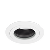 Aurora Fixed Black Baffled IP65 EDLM™ Downlight - Matt White
