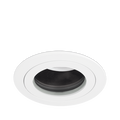 Aurora Fixed Black Baffled IP65 EDLM™ Downlight - Matt White