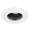 Aurora Fixed Black Baffled IP65 EDLM™ Downlight - Matt White