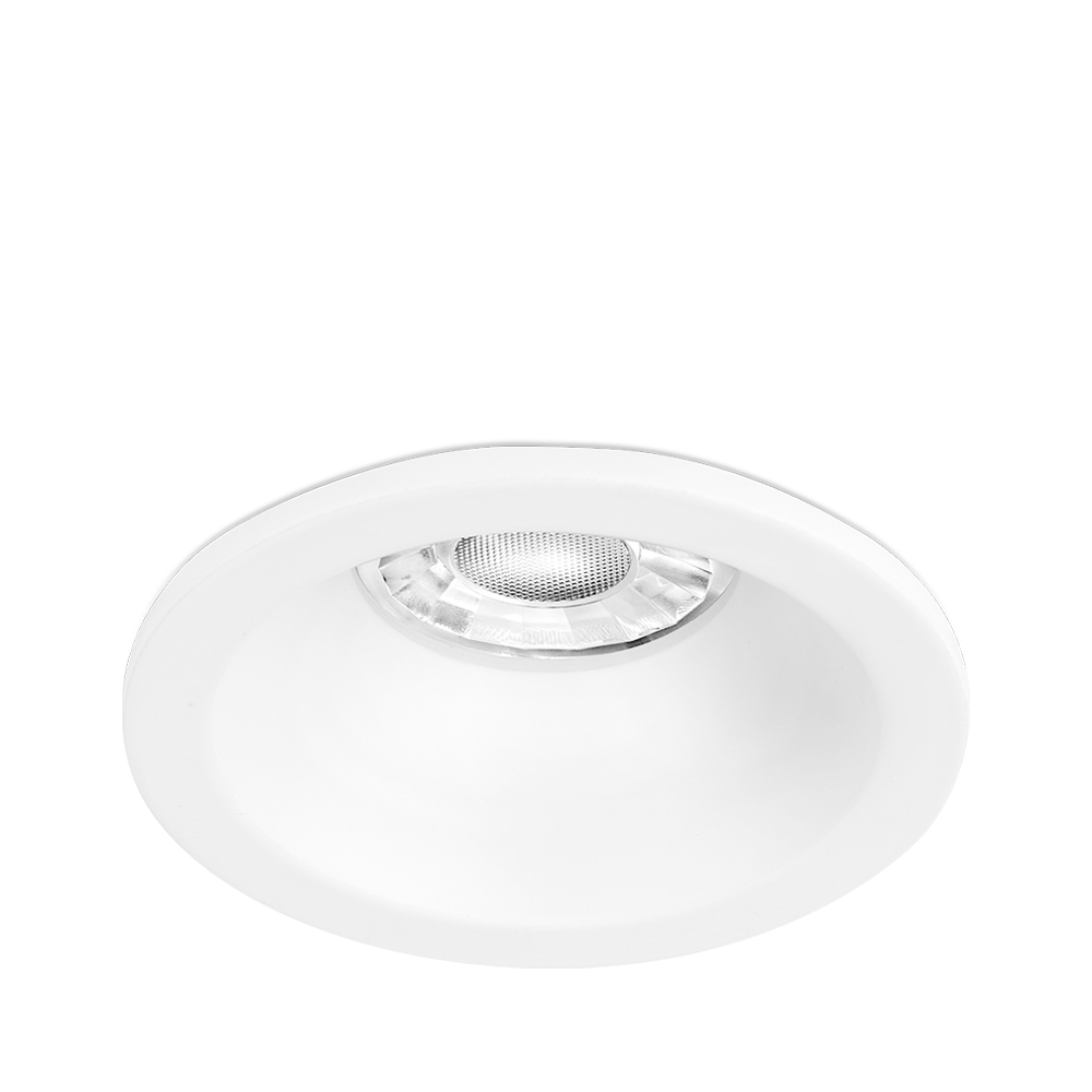 Aurora Fixed White Baffled IP65 EDLM™ Downlight - Matt White – Image 2 of 3