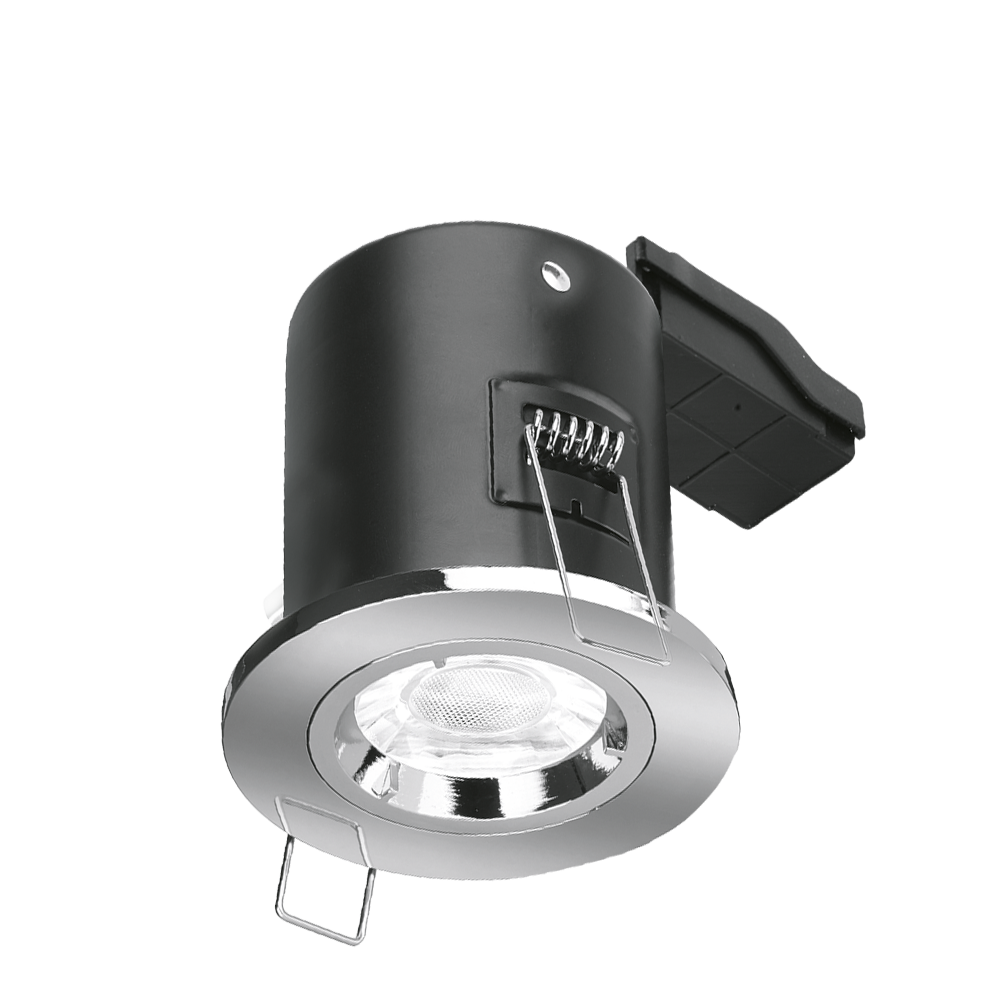 Aurora Fixed EFD™ Fire Rated Downlight - Polished Chrome