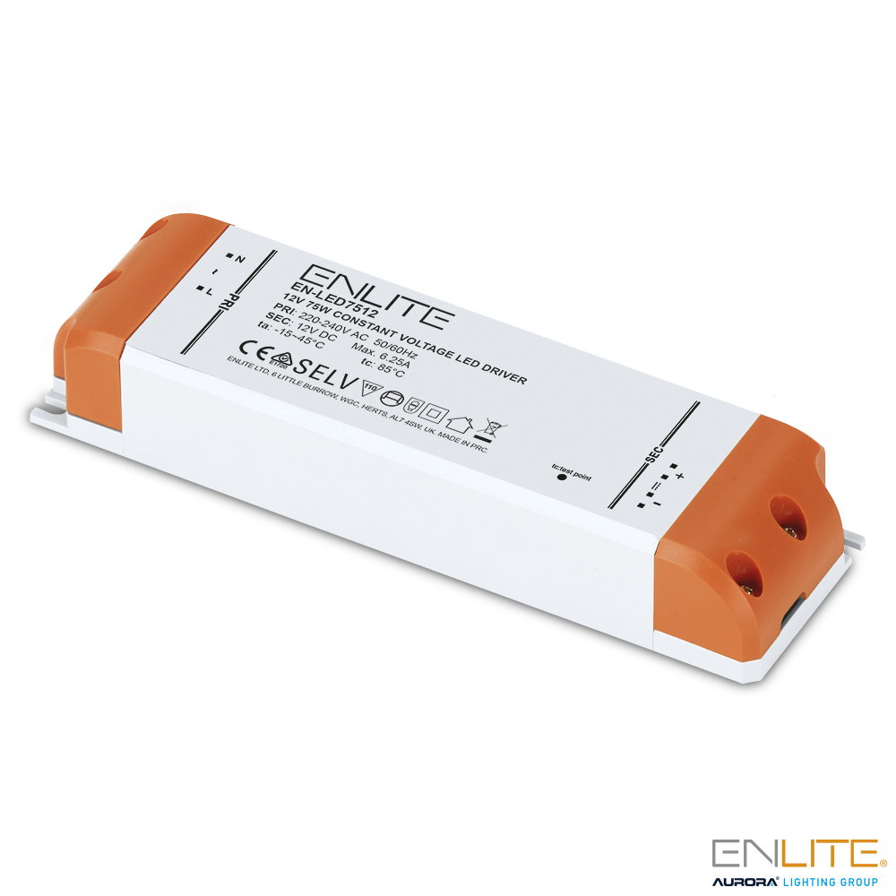 Aurora 75W Non-Dimmable 12V Constant Voltage Driver