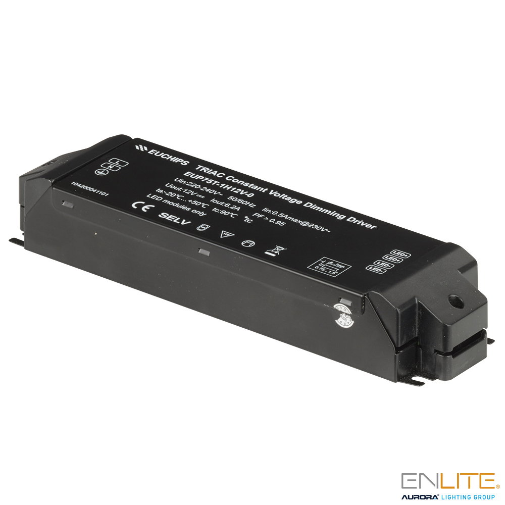 Aurora 75W Triac Dimmable 12V Constant Voltage Driver