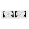 Aurora Adjustable EDLM™ Twin Multiple Downlight - Matt White