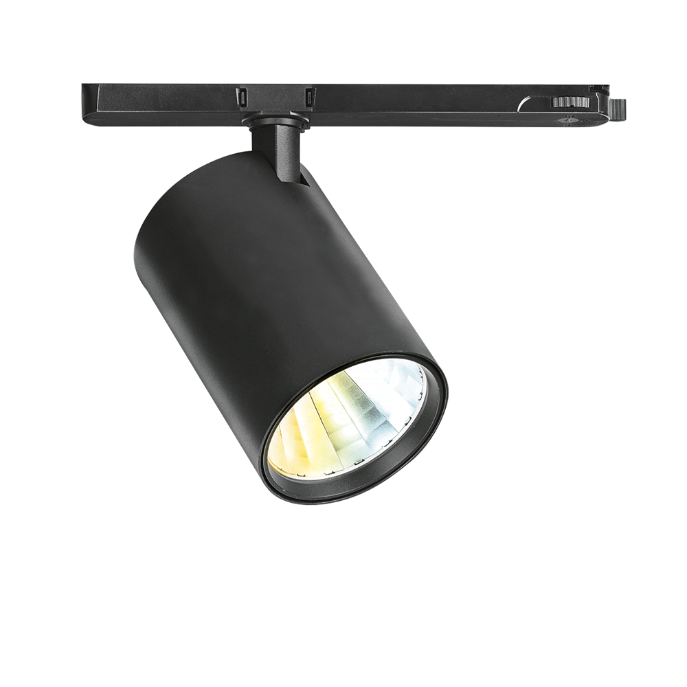 BimPro™CS Colour Switchable Three Circuit Track 24deg Spotlight - Black