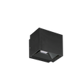 Aurora IP65 Klay™ 10W 860lm 4000K Multi-Directional Wall Light - Black