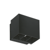 Aurora IP65 Klay™ 10W 860lm 4000K Multi-Directional Wall Light - Black