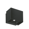 Aurora IP65 Klay™ 10W 860lm 4000K Multi-Directional Wall Light - Black