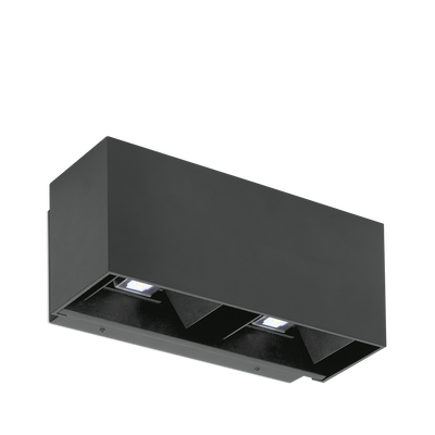 Aurora IP65 Klay™ 18W 1280lm 4000K Multi-Directional Wall Light - Black