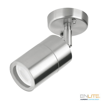 Aurora IP44 Adjustable WallE™ Wall Light - Stainless Steel
