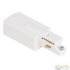 Aurora Single Circuit Live End Connector Left Hand - White