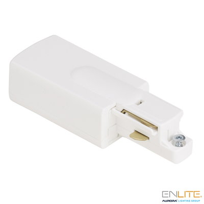 Aurora Single Circuit Live End Connector Left Hand - White