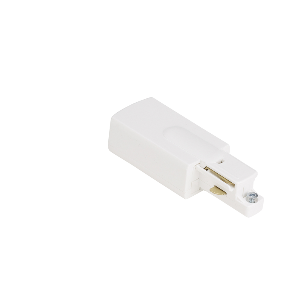 Aurora Single Circuit Live End Connector Right Hand - White