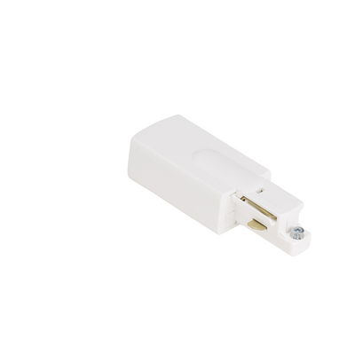 Aurora Single Circuit Live End Connector Right Hand - White